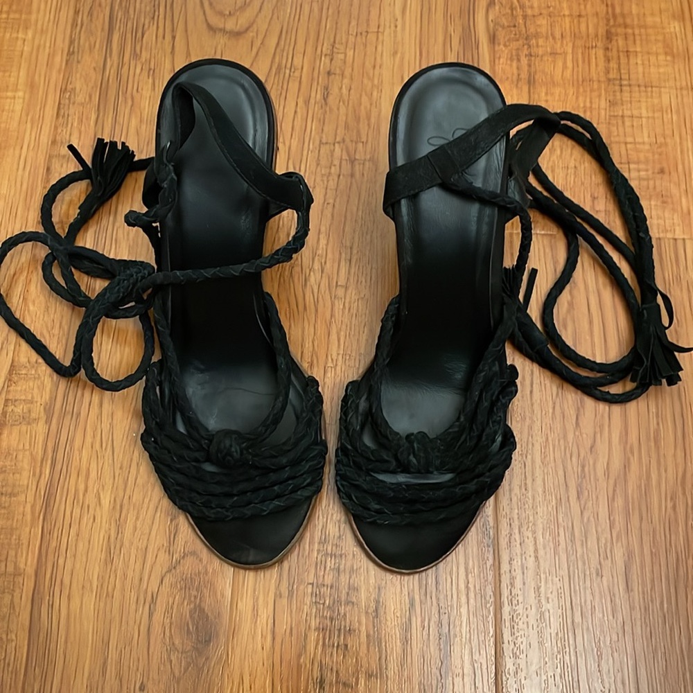 3 for $25! JOIE Banji Sandals Black Women’s Sz 37.5 / 7‎ - Picture 2 of 10